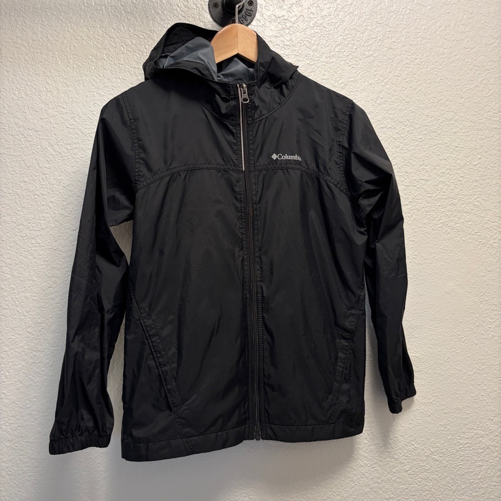 Columbia black windbreaker youth size Medium (10/12)